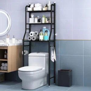 bathroom organizer over toilet with 3 tiers